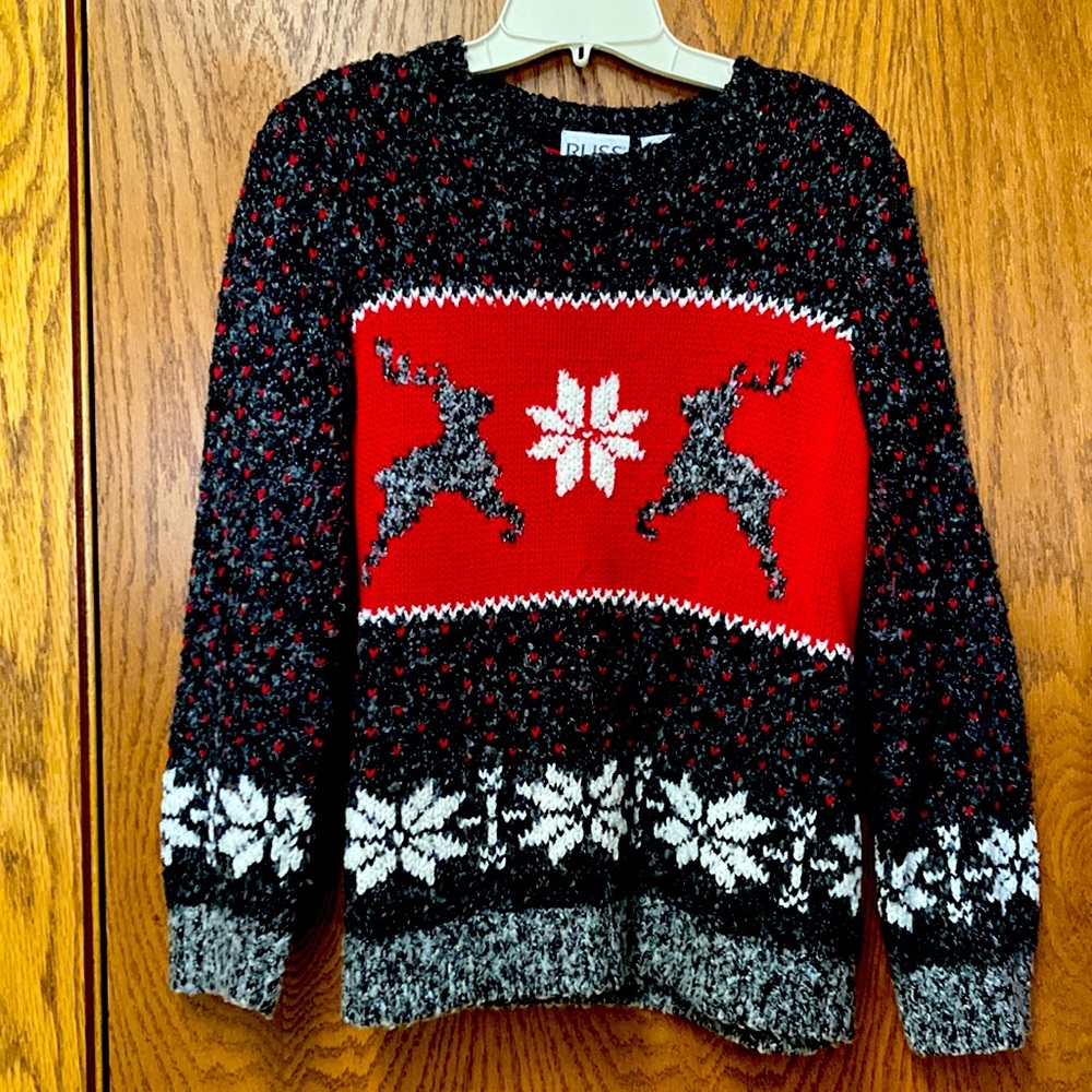 Alpine Style Thick Tweed Sweater